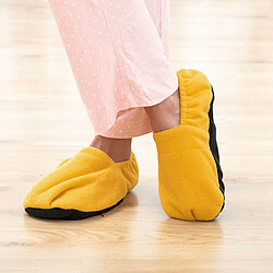 Shop Story SHOP-STORY - HOT SOX YELLOW : Chaussons Chauffants Micro-Ondes