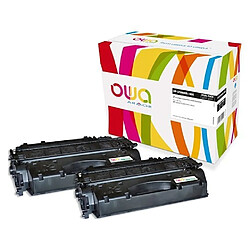 Pack 2 toners noirs Armor Owa compatibles HP 80X - CE280XD