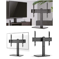 NEDIS Support TV mural PIVOTANT avec base en verre 37-70" maximal charge 40 kg Acier noir