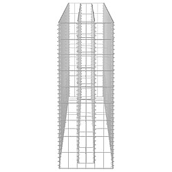 Acheter vidaXL Lit surélevé à gabion Acier galvanisé 180x30x90 cm