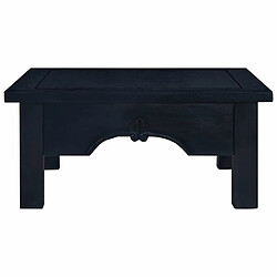 Acheter Maison Chic Tabls basse,Table Console pour salon Café noir clair 68x68x30 cm Bois d'acajou massif -MN91683