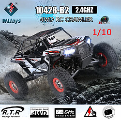 WLtoys 10428-B2 1/10 voiture RC 2.4G 4WD 50 km / h Rock Crawler voiture tout-terrain Buggy Desert Baja voiture RC RTR