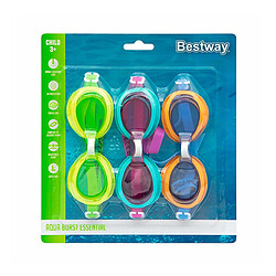 Bestway Lunettes de Natation en Silicone Junior Anti-buée Couleur Aléatoire +7 Ans Plage et Piscine 21065 pas cher