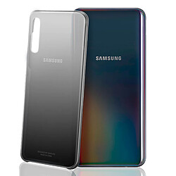 Coque Samsung Galaxy A50 Rigide Design Dégradé Original Noir et Transparent