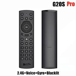 Universal G20s Pro 2.4G Wireless Smart Voice Rétroéclairage Air Mouse Gyro Infrarouge Apprentissage Télécommande Google Assistant PC Android TV Box x96 |