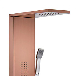 Acheter Arati Bath And Shower Colonne de douche mitigeur pomme de douche 4 jets d'eau douchette Bormio, Couleur: Bronze