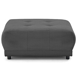 Lisa Design Amadora - pouf en velours côtelé