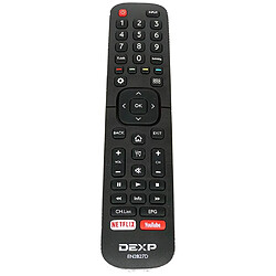 GUPBOO Télécommande Universelle de Rechange pour télécommande TV DEXP RC3394417/03 pour H32C8000H H32D8