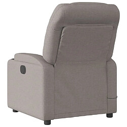 Acheter Maison Chic Fauteuil Relax pour salon, Fauteuil de massage inclinable électrique Taupe Tissu -GKD99638