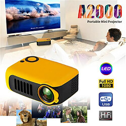 Mini projecteur vidéo Full HD 1080P en LED pour home cinéma