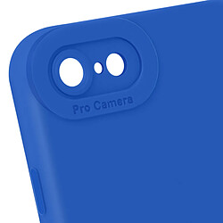 Avizar Coque pour iPhone 7 / 8 / SE 2020 / SE 2022 Silicone Protection Caméra Bleu