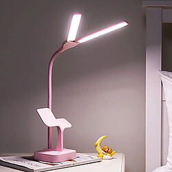 Avis Lampe De Lecture De Bureau LED Home Light Touch Control 3 Couleurs Dimmable USB Rose