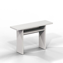 Inside 75 Table console extensible LOUPA blanc plateau rabattable pieds extensibles