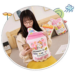 Universal 50cm Hamster Milk Tea Coussin Peluche Poupée Peluche Douce Coussin recto verso Cadeaux mignons Cadeaux créatifs pour les filles | Oreiller de luxe