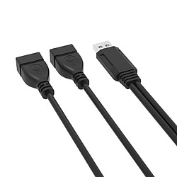 Avis Câble D'alimentation USB 2.0 A Mâle à 2 Doubles USB 480 Mbps basé sur technologie USB 2.0