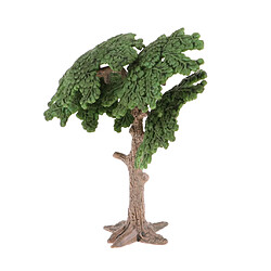 4pcs Arbres en Plastique Modèle Props Mini Bonsaï pour L'architecture Wargame Parc Paysages Ferroviaire - 10cm pas cher