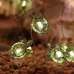 Avis Guirlande lumineuse décorative tortue 13 pieds 40 LED résistant aux intempéries à piles 8 modes guirlande lumineuse tortue pour mariages de vacances chambres décorations de fête avec télécommande et minuterie