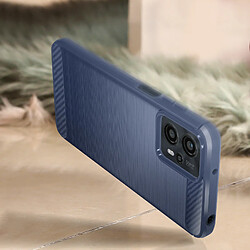 Avizar Coque pour Motorola Moto G23 et G13 Souple Effet Carbone Brossé Bleu Nuit pas cher