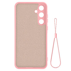 Avizar Coque pour Samsung Galaxy A55 Semi-rigide Mat Anti-traces Dragonne Rose Poudré