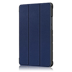 Acheter Etui en PU triple pli avec support bleu foncé pour votre Huawei MediaPad M5 Lite 8