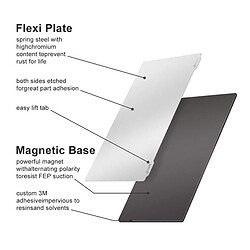 Acheter Plaque En Acier Flexible + Base En Feuille Magnétique pour Photon 135x80mm 135 X 75mm