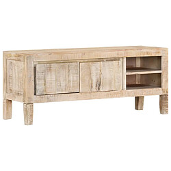 vidaXL Meuble TV 110x35x46 cm bois massif de manguier