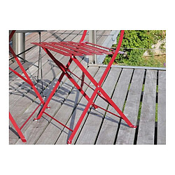 Acheter ALIZÉ Chaises pliantes en acier Cuba (Lot de 2) rouge.