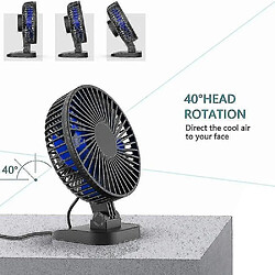 Ventilateur De Bureau Usb, Petit Mais Puissant, Ventilateur Portable Silencieux Pour Table De Bureau, Réglage 40 pas cher