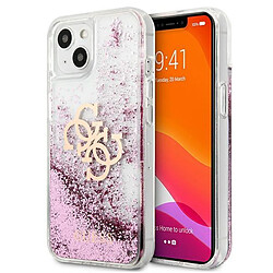 Guess Maroquinerie guess guhcp13slg4gpi iphone 13 mini 5,4" coque rigide rose / rose 4g big liquid glitter