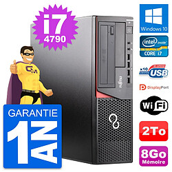 PC Fujitsu Esprimo E920 DT Intel Core i7-4790 RAM 8Go Disque 2To Windows 10 Wifi - Occasion