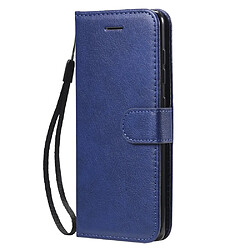 Etui en PU avec support bleu pour votre Samsung Galaxy A41 (Global Version)