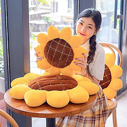 Universal 1pic en peluche oreiller de tournesol jouet coussin rembourré doux belle décoration de pièce fille fleur oreiller (40