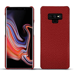 Coque cuir Samsung Galaxy Note9 - Coque arrière - Tomate ( Pantone #a61715 ) - NOREVE