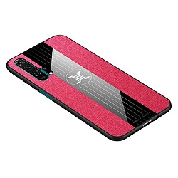 Wewoo Coque Souple Pour Huawei Honor 20 Pro XINLI Tissu de couture Antichoc TPU Housse de protection Rouge