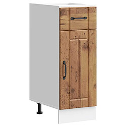 vidaXL Armoire de cuisine Lucca vieux bois bois ingénierie