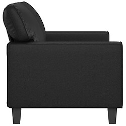 Acheter Maison Chic Canapé à 2 places,Sofa de Salon,Canapé droit Noir 140 cm Similicuir -GKD832274