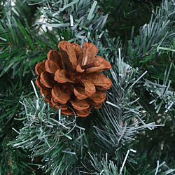 Acheter vidaXL Arbre de Noël artificiel pré-éclairé/boules pommes de pin 210cm