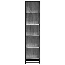 Avis vidaXL Bibliothèque sonoma gris 40x35x170,5 cm bois d'ingénierie