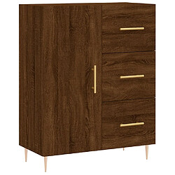 Maison Chic Buffet,Meuble de Rangement,commode pour salon,Cuisine chêne marron 69,5x34x90 cm bois d'ingénierie -MN78063