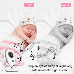 Avis Universal Appareil photo bébé bal talkie-walkie baby-sitter 2,4 pouces sans fil écran LCD audio câble bébé surveillance radio baby-sitter musique talkie-walkie infrarouge 24 heures sur 24