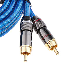 Avis 2 XLR femelle à 2 RCA mâle câble audio HIFI pour amplificateur mélangeur 2m