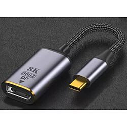 GUPBOO Adaptateur USB-C vers DISPLAYPORT DP Adaptateur 8K 4K,JL1835 pas cher