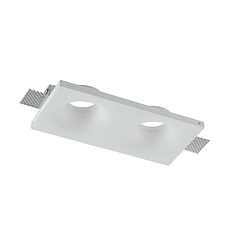 Fan Europe Downlight Encastré 2 Lumières Blanc 24x12x4cm