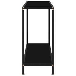 Avis Maison Chic Table console | Meuble d'entrée | Table d'appoint Noir 80x35x75 cm Verre trempé -GKD79105