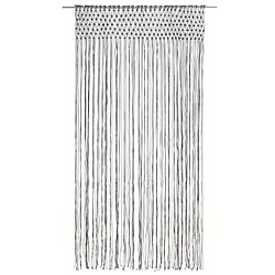 vidaXL Rideau en macramé Anthracite 140x240 cm Coton