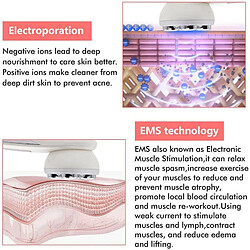 Avis Chrono Machine de levage facial à ultrasons 5 en 3 Machine de serrage de la peau Lumière LED Radiofréquence EMS Traitement de l'équipement facial Traitement Démaquillant Machine faciale(Blanc)