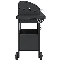 Avis vidaXL Barbecue gril à gaz avec 4 brûleurs noir acier enduit de poudre