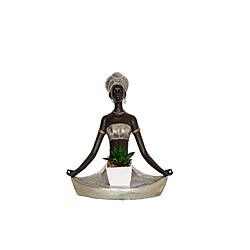 Figurine Décorative Romimex Marron Africaine 22 x 24 x 14 cm