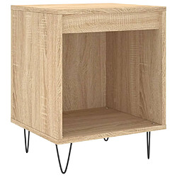 vidaXL Table de chevet chêne sonoma 40x35x50 cm bois d’ingénierie