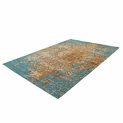 Paris Prix Tapis Tissé Imprimé à Motifs Primavera Bleu 120 x 180 cm